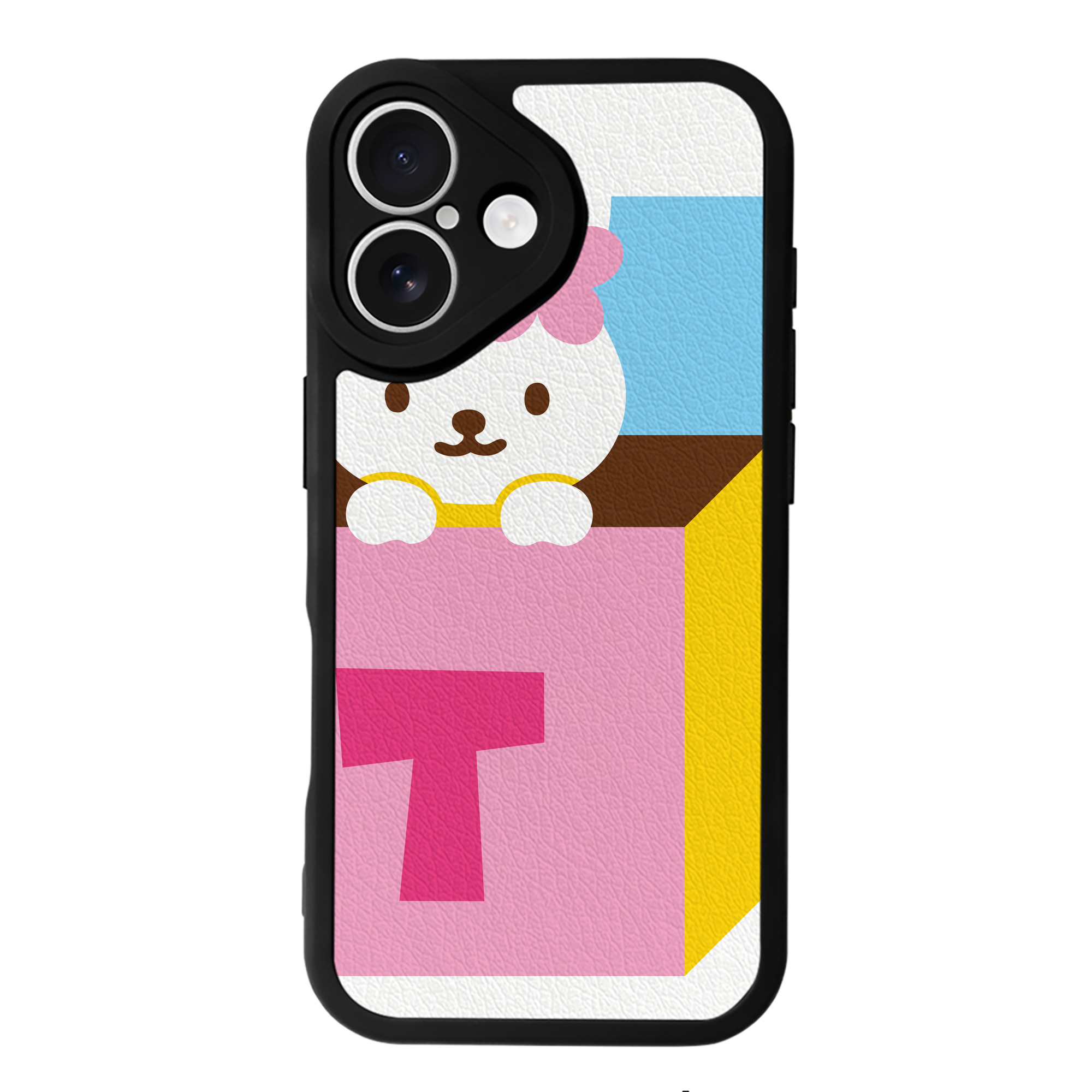 （画像用） Hello Kitty ハローキティ 【iPhone 16シリーズ対応】シリコンスマホケース（レザー調） 材質：シリコン